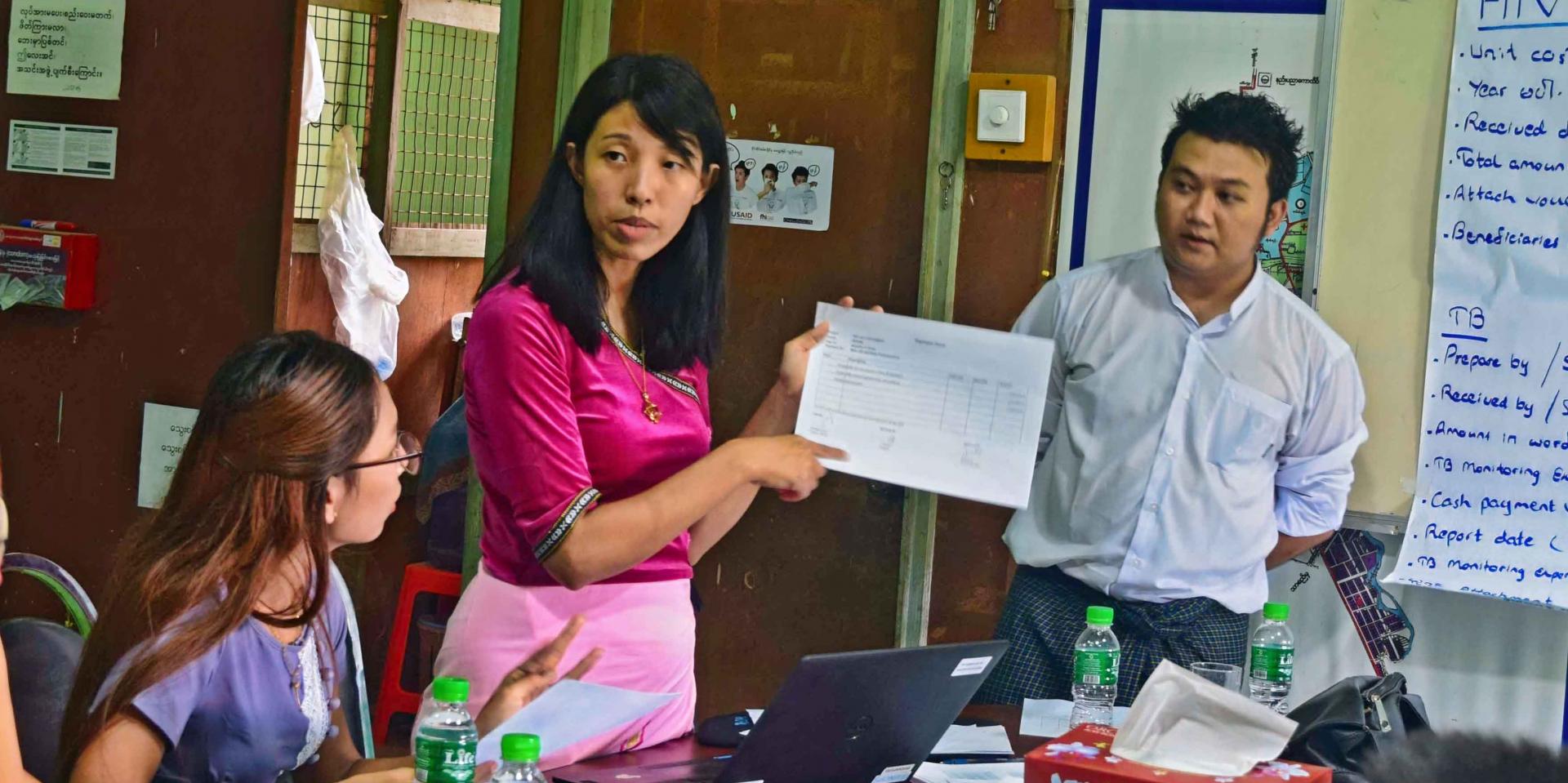 Presentation of group work and peer-to-peer learning